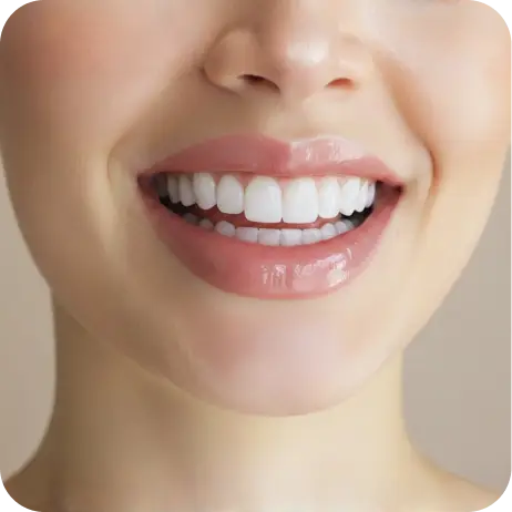 Close-up detail of a smile